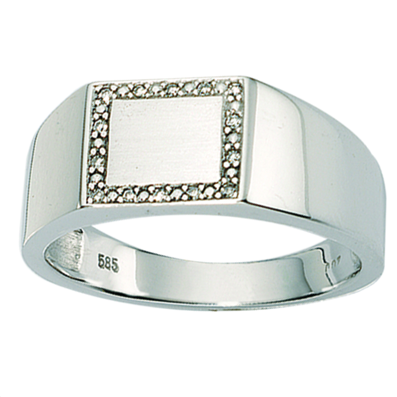 Signetring 0,07ct. - Image 2